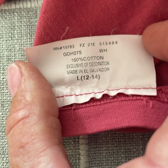 Comfort Wash Youth Long Sleeve Pullover Tee Shirt w Arcadia Michigan NWT - Picture 5 of 5